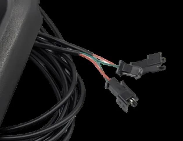Les deux connecteurs à verrouillage du faisceau du phare Dualtron Pop