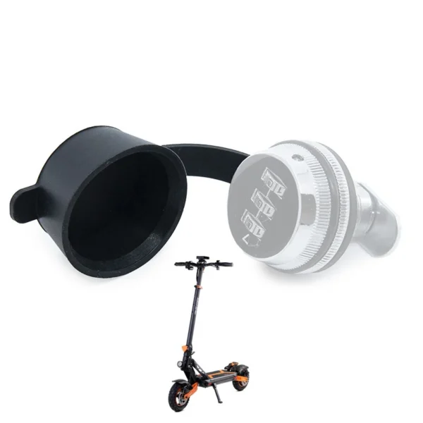 Capuchon silicone monté sur le contacteur à clé de la trottinette Capuchon silicone monté sur le contacteur à clé de la trottinette