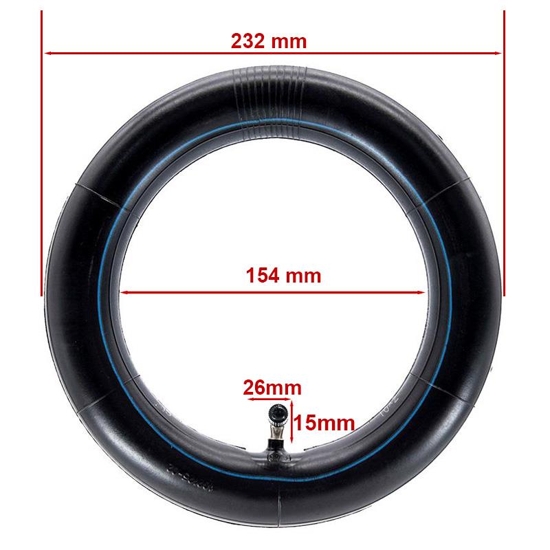 Chambre à air 10 × 2 valve coudée 90° — vue 4
