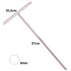 Clé six pans 8 mm en T, 57 cm — potence SmartGyro et UrbanGlide E-Cross