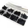 Coffret de connecteurs SM ouvert, rangé par compartiments Coffret de connecteurs SM ouvert, rangé par compartiments