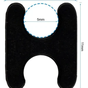 Colliers de guidage de câble à clipser — lot de 10