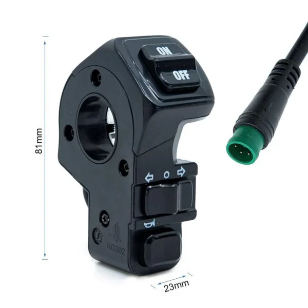 Commodo Kukirin G2 Pro et G2 Max, cotes hors tout Commodo Kukirin G2 Pro et G2 Max, cotes hors tout