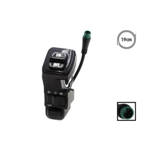 Commodo Kukirin G3 Pro — allumage, clignotants et klaxon, câble 19 cm