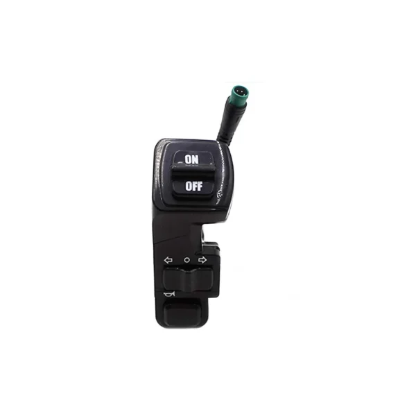 Commodo Kukirin G3 Pro de face, symboles des clignotants et position neutre