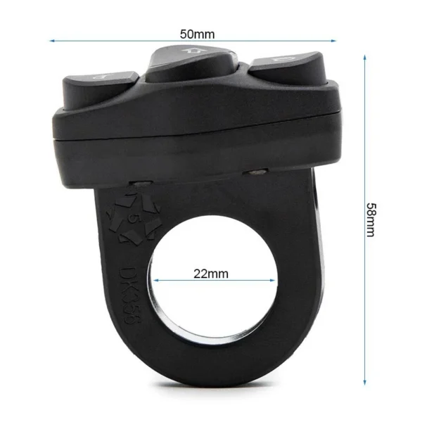 Collier de 22 mm du commodo Kukirin G2 Master, cotes hors tout Collier de 22 mm du commodo Kukirin G2 Master, cotes hors tout