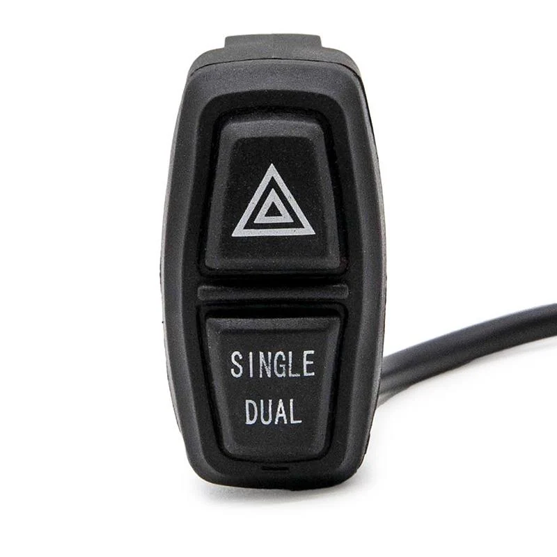 Commutateur mono/bi-moteur et warning pour trottinette, deux touches