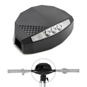 Compteur Kukirin G4 — bloc avec phare à trois LED et klaxon intégrés