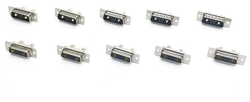 Lot de connecteurs D-Sub 7 broches avec leurs brides