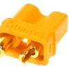 Connecteur XT30U mâle avec ses cotes, 10 × 14 mm