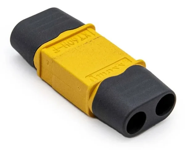 Connecteur XT60 mâle et femelle assemblés avec capot de protection