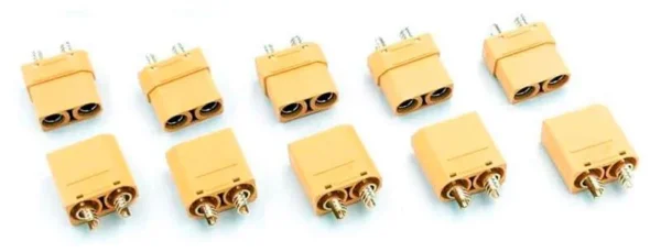 Lot de connecteurs XT90 avec leurs capots isolants