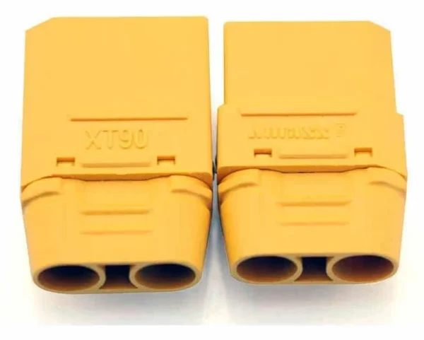 Connecteurs XT90 mâle et femelle accouplés