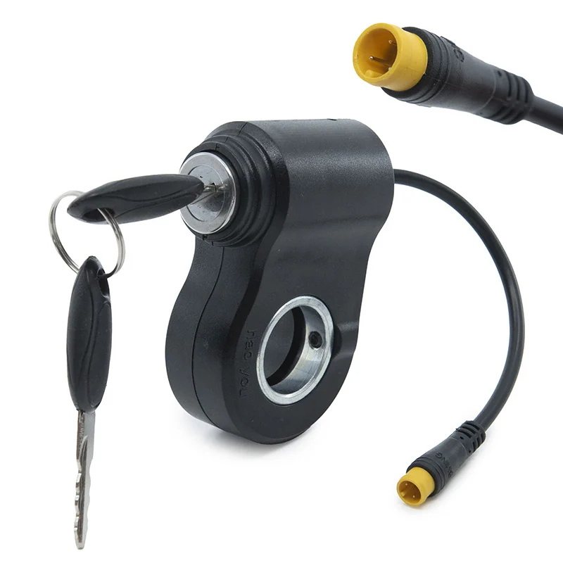 Contacteur à clé de trottinette Kukirin G2 Max avec sa clé et son connecteur étanche