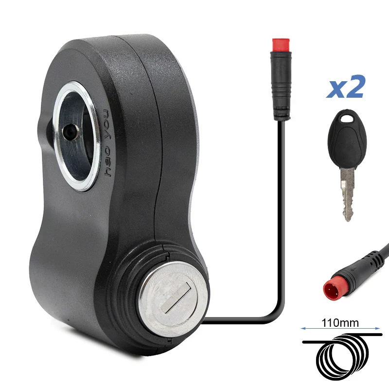 Contacteur à clé d'origine Kukirin G2 Pro avec ses deux clés et son câble
