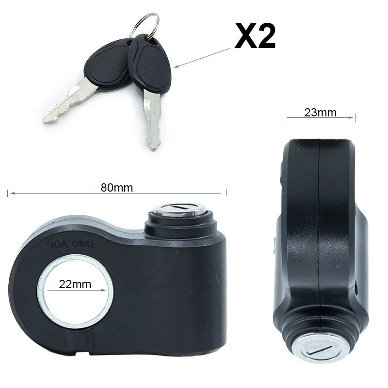 Contacteur Kukirin G2 Pro, cotes hors tout du barillet