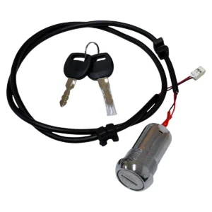 Contacteur à clé Kukirin G4 modèle B — barillet zinc, deux clés, collier 22 mm