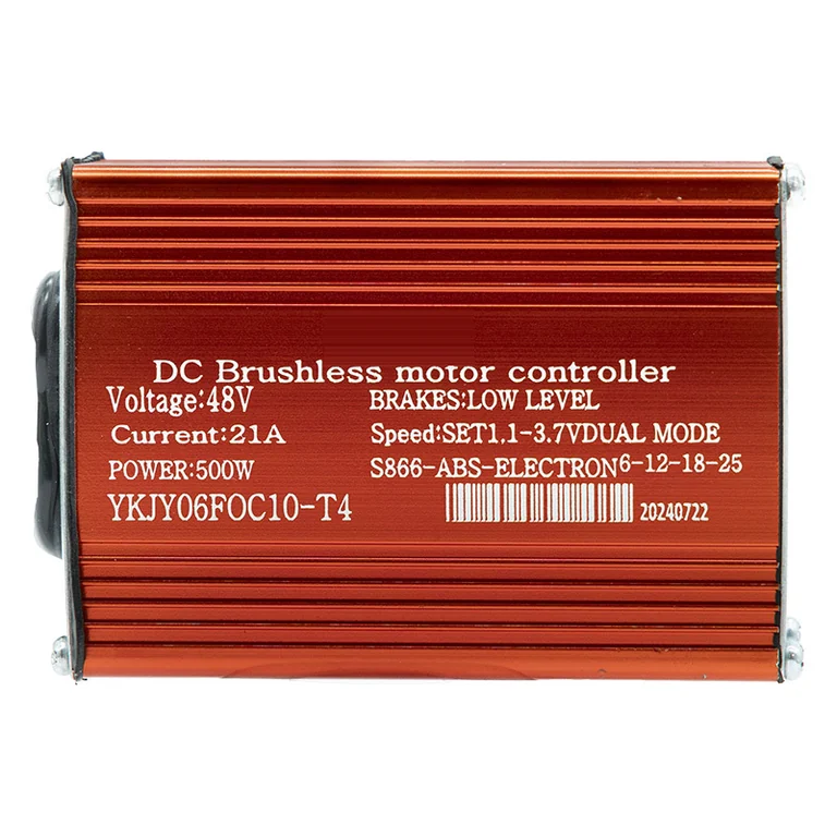 Contrôleur SmartGyro Speedway et Rockway 48 V 21 A, étiquette sérigraphiée sur le boîtier aluminium