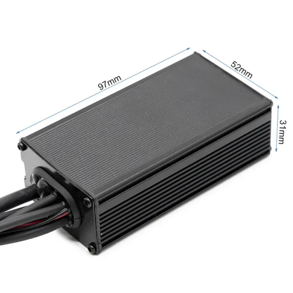 Boîtier aluminium à ailettes du contrôleur Hikerboy Foxtrot Plus, 97 × 52 × 31 mm