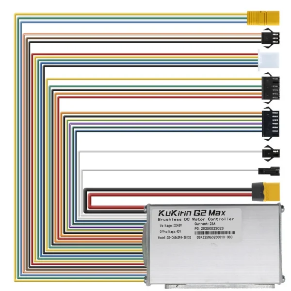 Contrôleur Kukirin G2 Max et son faisceau complet déployé