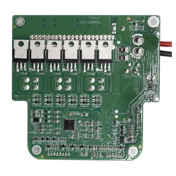 Carte contrôleur Kukirin G3 version B, six transistors de puissance alignés sur le bord Carte contrôleur Kukirin G3 version B, six transistors de puissance alignés sur le bord