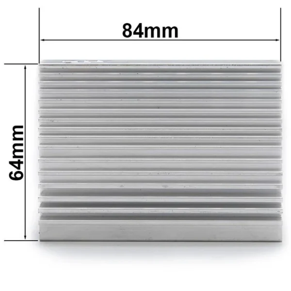Dissipateur du contrôleur Ninebot F30E et D28E coté : 84 mm de long, 64 mm de large Dissipateur du contrôleur Ninebot F30E et D28E coté : 84 mm de long, 64 mm de large