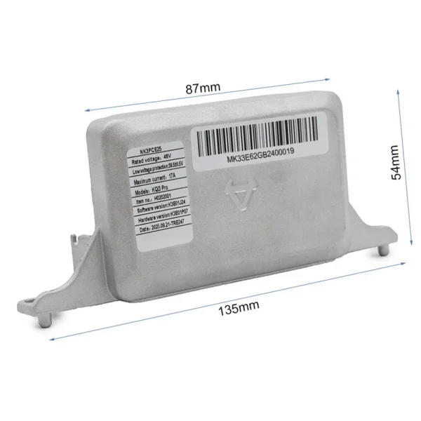 Boîtier du contrôleur NIU NIU KQi3 Pro, cotes hors tout Boîtier du contrôleur NIU NIU KQi3 Pro, cotes hors tout