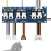 Les départs du faisceau de la carte Wispeed T850 et leurs connecteurs d'origine