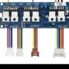 Les six transistors de puissance de la carte Wispeed T850 et ses quatre connecteurs de signal