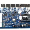 Carte nue du contrôleur V3, six transistors de puissance NCEP85T14 alignés sur le bord Carte nue du contrôleur V3, six transistors de puissance NCEP85T14 alignés sur le bord