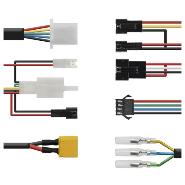 Les connecteurs du faisceau Zwheel ZCougar, un par un Les connecteurs du faisceau Zwheel ZCougar, un par un