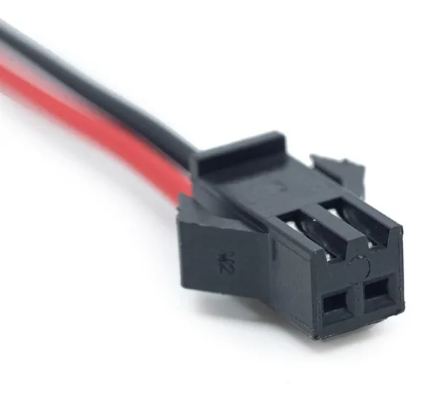 Connecteur SM 2 broches femelle vu de face