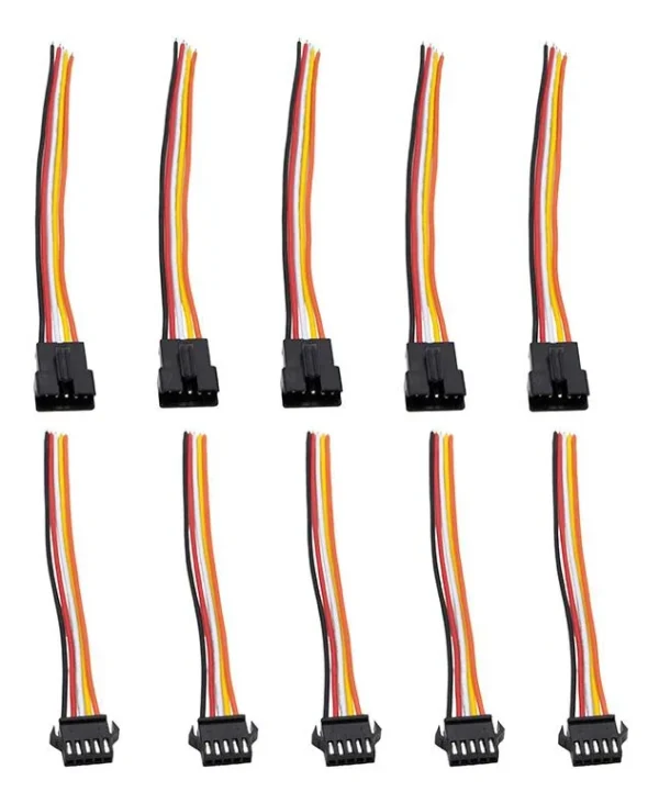 Cordons SM 5 broches en câble 22 AWG Cordons SM 5 broches en câble 22 AWG