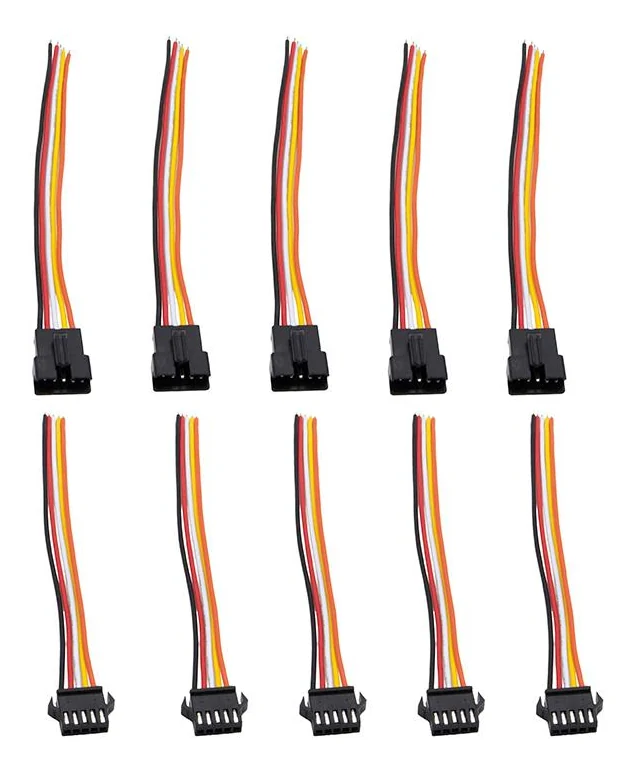Cordons SM 5 broches en câble 22 AWG