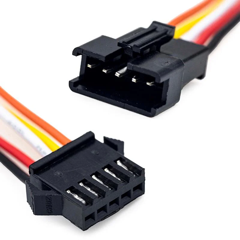 Connecteur SM 5 broches vu de face, cinq logements