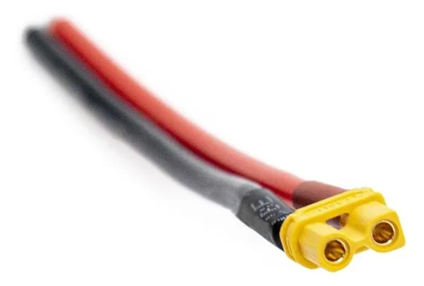 Cordon XT30 Amass soudé sur câble rouge et noir Cordon XT30 Amass soudé sur câble rouge et noir