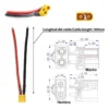 Plan coté du connecteur XT30, mâle et femelle Plan coté du connecteur XT30, mâle et femelle