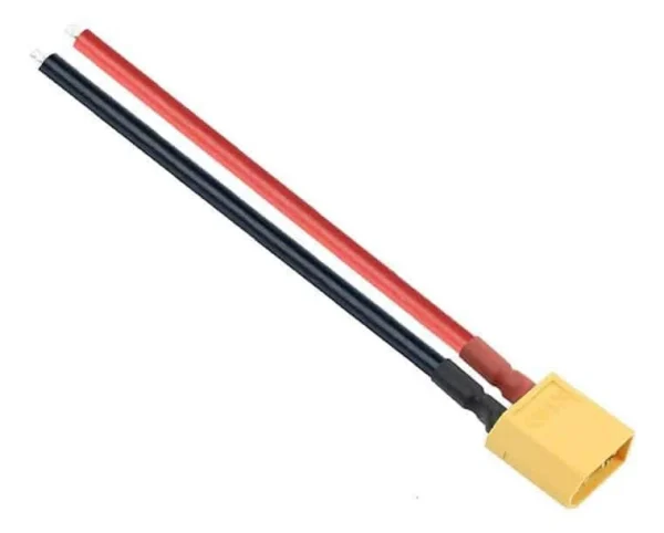 Cordon XT60 mâle de 10 cm, brins étamés