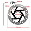 Disque de frein 120 mm coté : cercle de fixation de 44 mm, trous de 5,5 mm, 1,8 mm d’épaisseur Disque de frein 120 mm coté : cercle de fixation de 44 mm, trous de 5,5 mm, 1,8 mm d’épaisseur