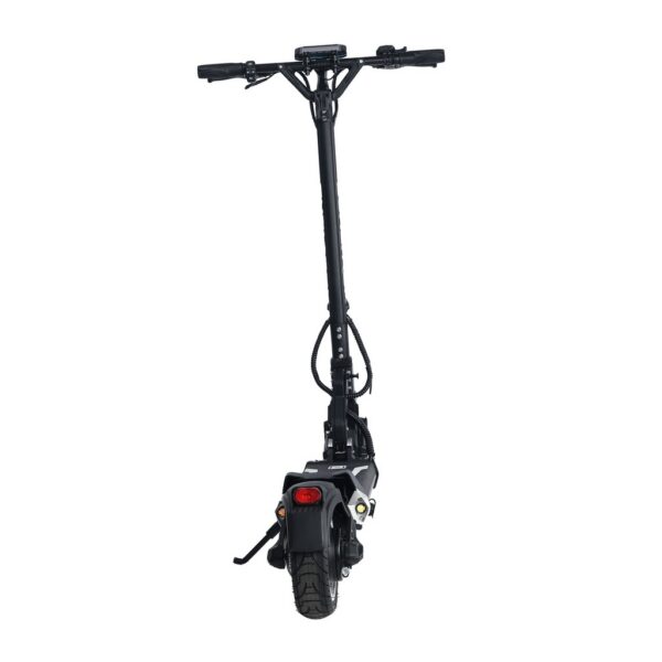 Dualtron Togo Pro — vue arrière, garde-boue et feu
