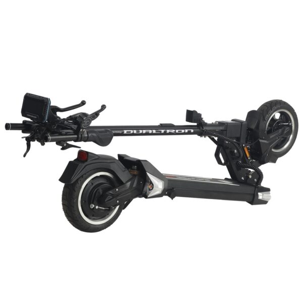 Dualtron Togo Pro — trottinette pliée, guidon rabattu