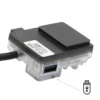Écran Hikerboy Foxtrot Plus, boîtier noir et port USB sous capot Écran Hikerboy Foxtrot Plus, boîtier noir et port USB sous capot