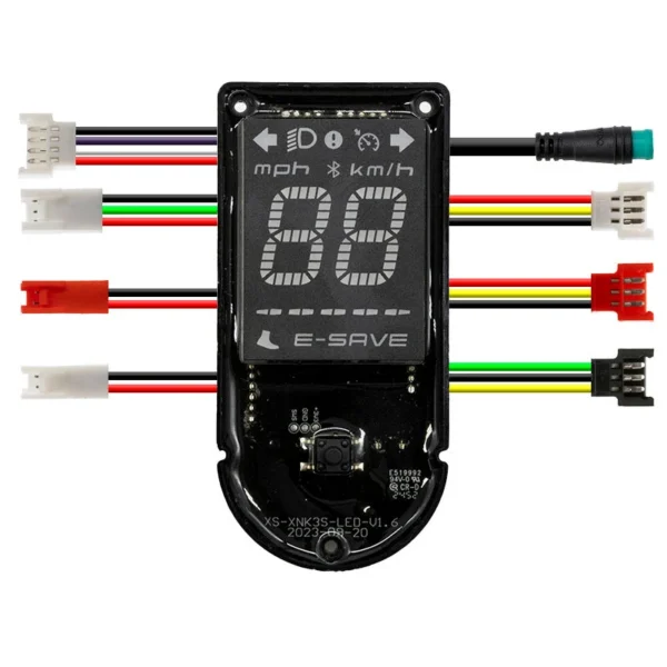 Tableau de bord d'origine NIU KQi 300P avec ses faisceaux et son connecteur rond étanche