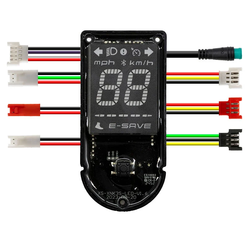 Tableau de bord d'origine NIU KQi 300P avec ses faisceaux et son connecteur rond étanche