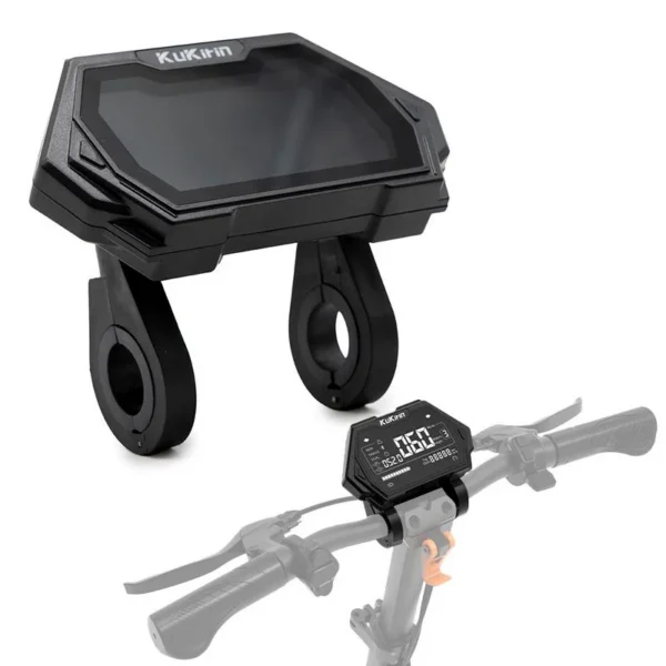 Écran Kukirin G2 Master monté sur le guidon