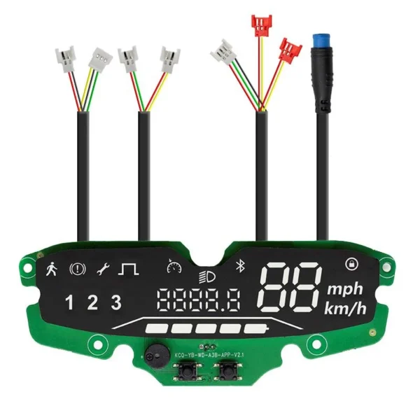 Carte de l'écran SmartGyro K2, vue de dessus Carte de l'écran SmartGyro K2, vue de dessus