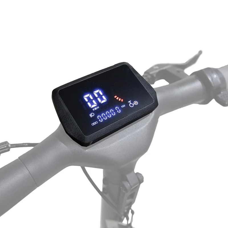 Afficheur SmartGyro Rockway EVO en place sur la potence d'une trottinette