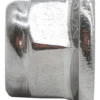 Écrou de profil : six pans, embase plate et marquage frappé sur la couronne Écrou de profil : six pans, embase plate et marquage frappé sur la couronne