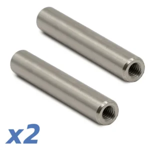 Entretoises filetées d'axe de pliage inférieur — lot de deux, 57 × 10 mm