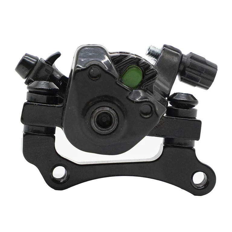 Étrier de frein avant Kukirin G4 côté piston, plaquette verte en place